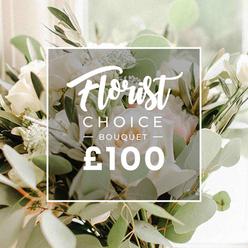 Elegant and serene, this Florist Choice Bouquet from Canonbury Flowers anchors the frame with a centered cluster of softly white and pale pink blooms, their petals velvet and lush, perhaps garden roses and pale peonies. The blooms mingle with a lush palette of green, including silvery eucalyptus leaves and slender olive branches that bring a cool, natural radiance to the arrangement. The light is diffused and bright, softening the edges and creating a gentle bokeh that blurs the background into a quiet Islington street scene near Essex Road or Upper Street. A pristine white overlay sits across the heart, bearing the brand's banner in understated fashion: Florist in an elegant script at the top, followed by CHOICE and BOUQUET in bold uppercase, with slim lines framing BOUQUET. The bottom features the price ?100 in large white type. This image functions as a premium product shot, ideal for same day delivery across Canonbury, Islington, and nearby communities, perfect for anniversaries, birthdays, or a refined gesture of affection. The bouquet exudes quiet luxury without arrogance, crafted with the careful balance of bloom and leaf that only a seasoned local florist can achieve. Canonbury Flowers draws on local knowledge of streets like Canonbury Lane, St. Paul's Road, and Upper Street to select blooms that stay fresh and bright for longer, ensuring delivery to Canonbury neighbours with care and reliability.